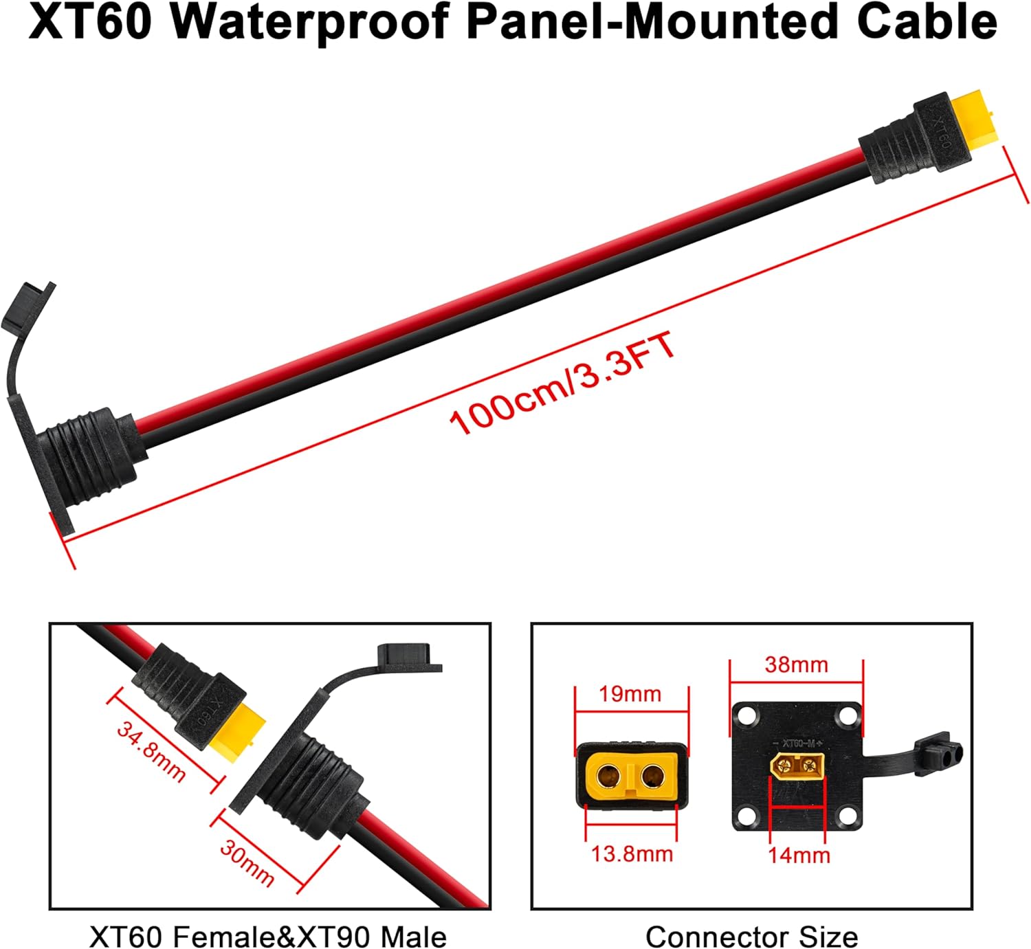 Kabel JMUYTOP 3FT 12AWG XT60 d – Fpv Drone Charger recenzja i cena