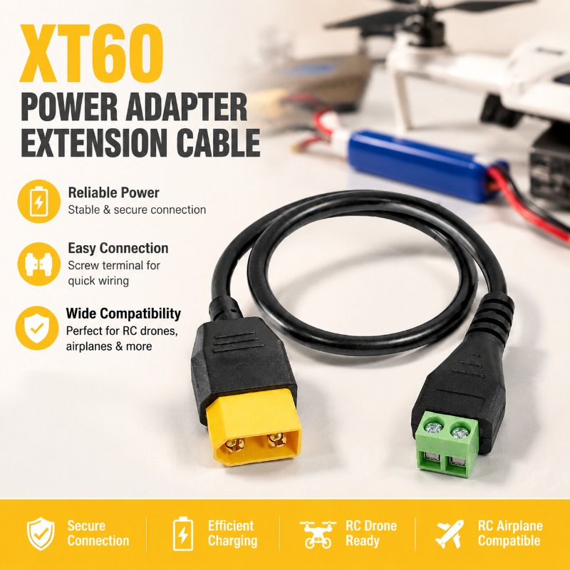 Złącze XT60 Męskie Żeńskie do  – Fpv Drone Charger recenzja i cena